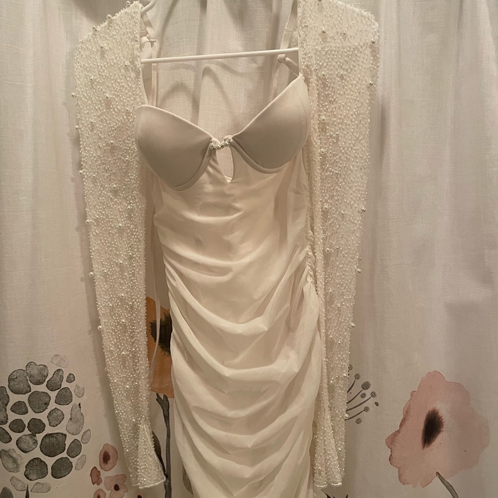 Oh Polly St Germain Dress White